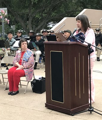 Honorary Partner ceremony for TX VVA Chapter 910 by the Corpus Christi Chapter NSDAR.